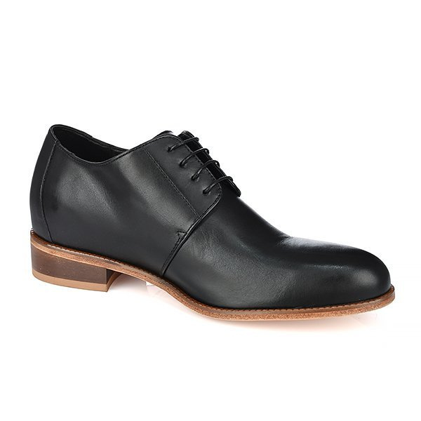 Zapatos con alzas Trento para hombre con suela de cuero + 7CM